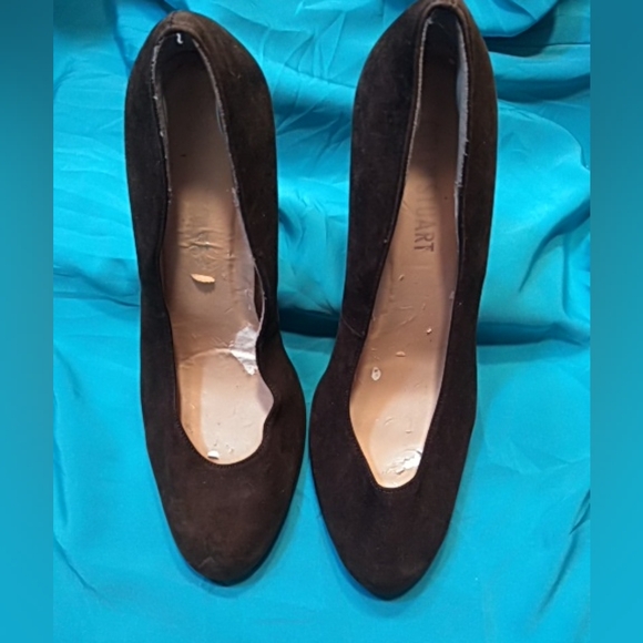 🛍️ BUNDLE ONLY 🛍️ COLIN STEWART LADIES BROWN SUEDE HEELS - Picture 3 of 8